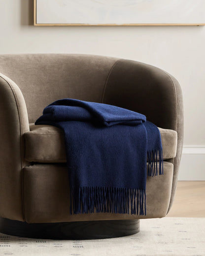 Mongolian Cashmere Throw - 50x60 / Heather Grey