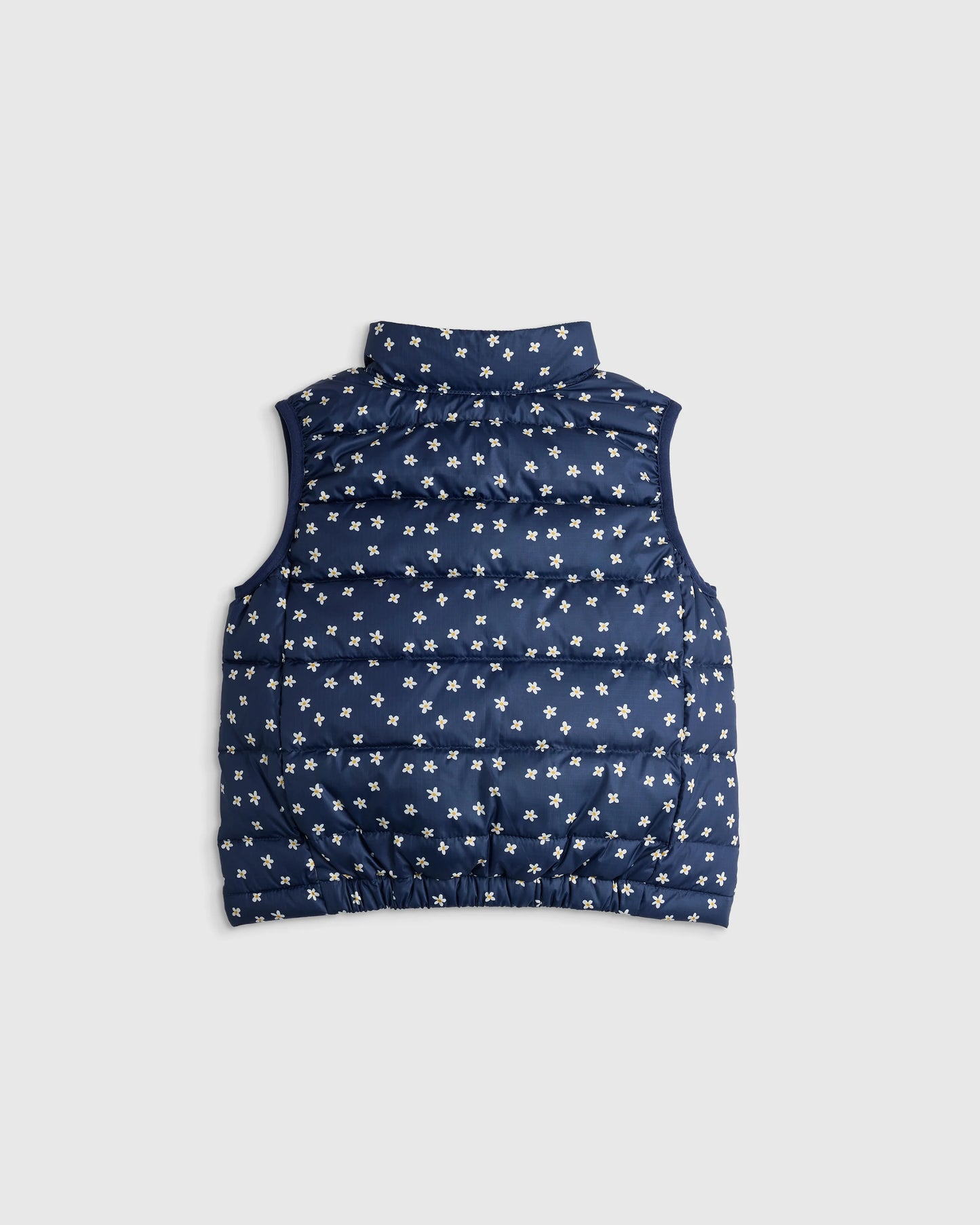 Lightweight Down Puffer Vest - 2T / Navy Mini Floral