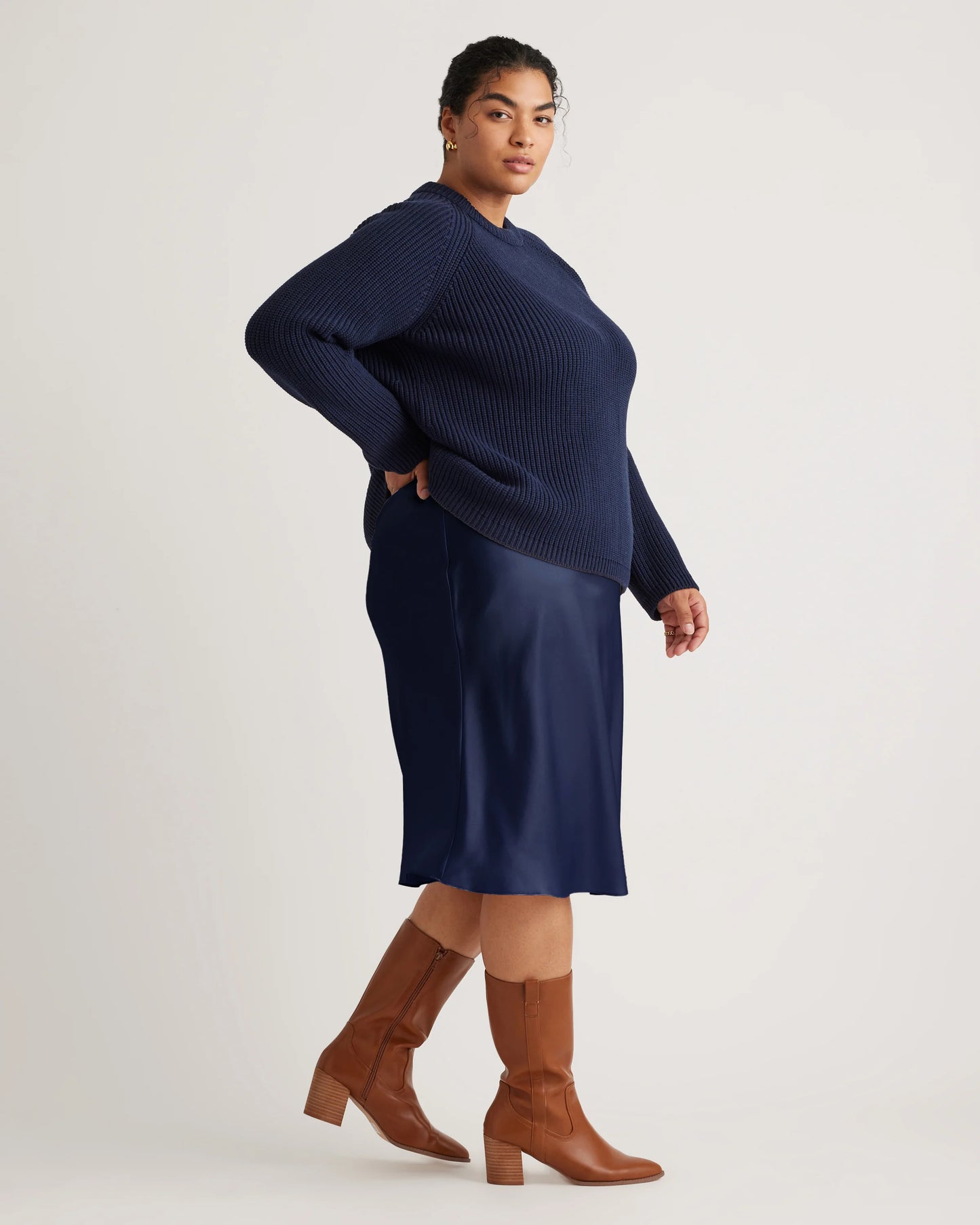 100% Washable Silk Skirt - 1X / Wine Tasting Red