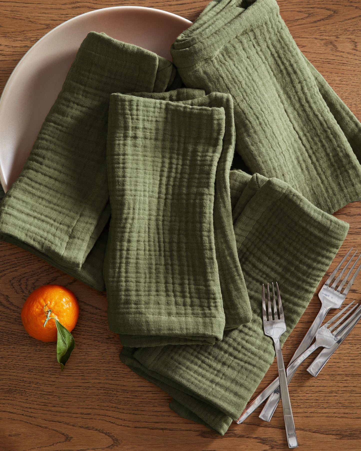 Organic Cotton Gauze Napkins (Set of 8) - One Size / Chocolate