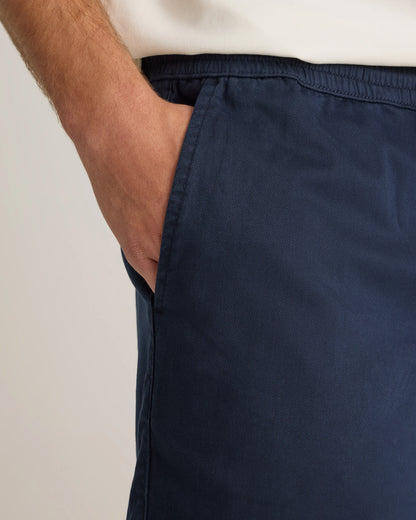Cotton Chino Drawstring Shorts - 7" - S / Trellis
