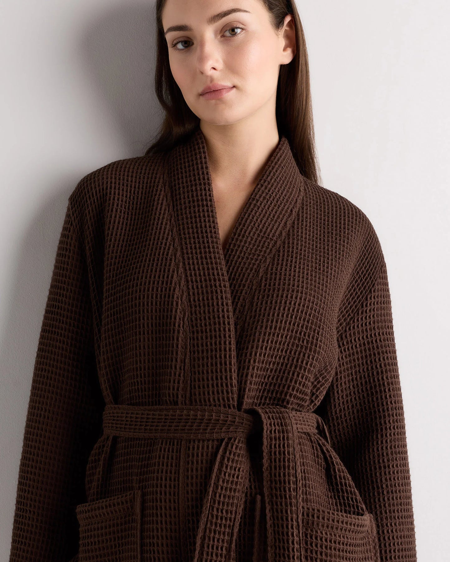 Organic Turkish Waffle Robe - XS / White