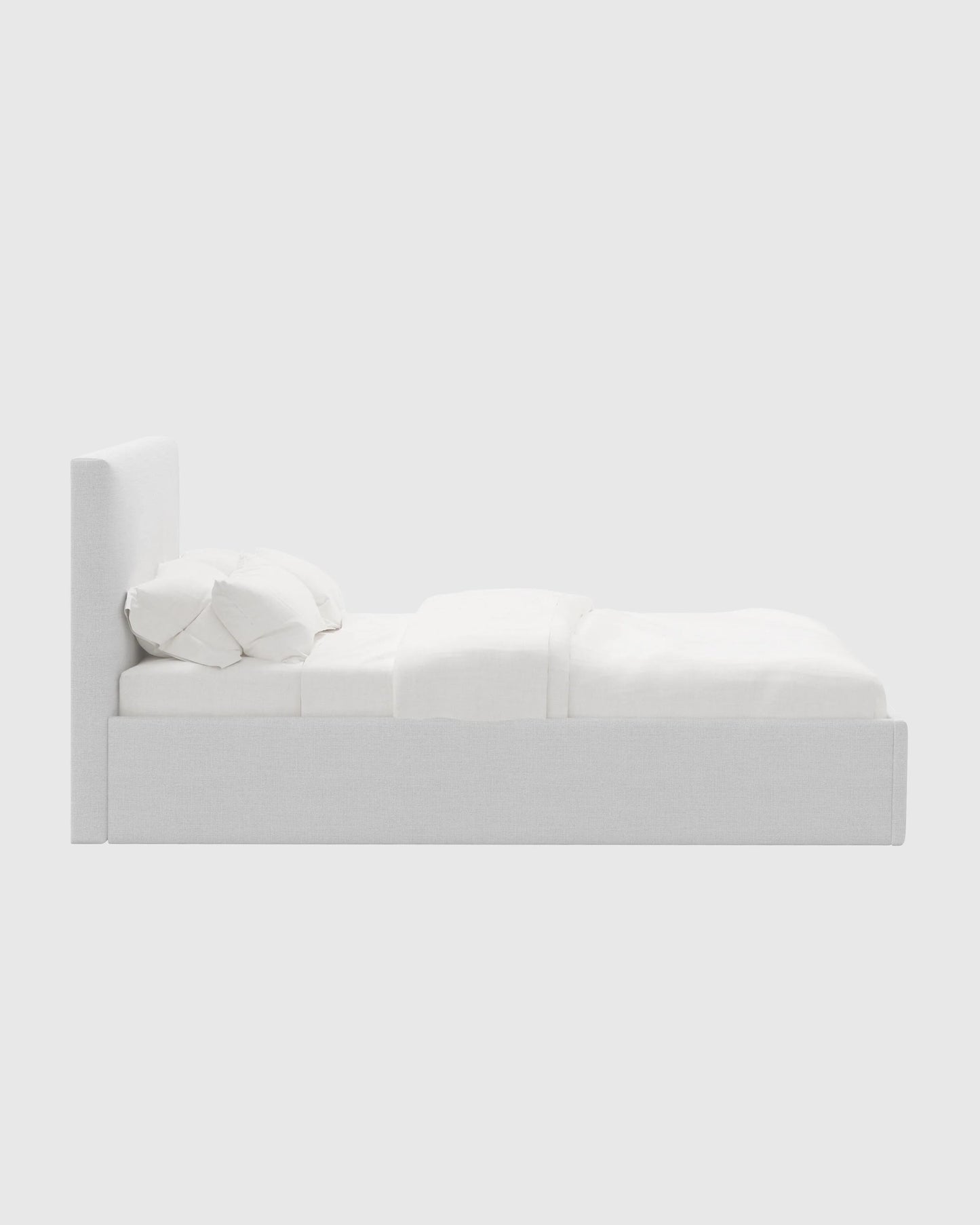 100% Linen Square Bed - Full / Canvas