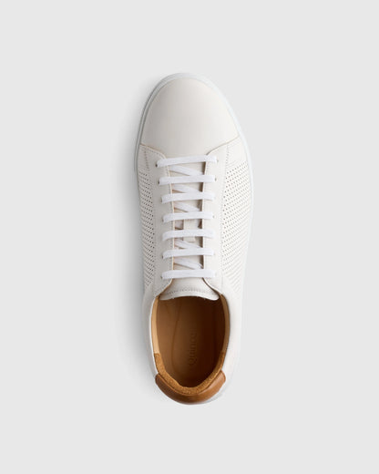 Italian Leather Everyday Sneaker - 7 / Black/Black