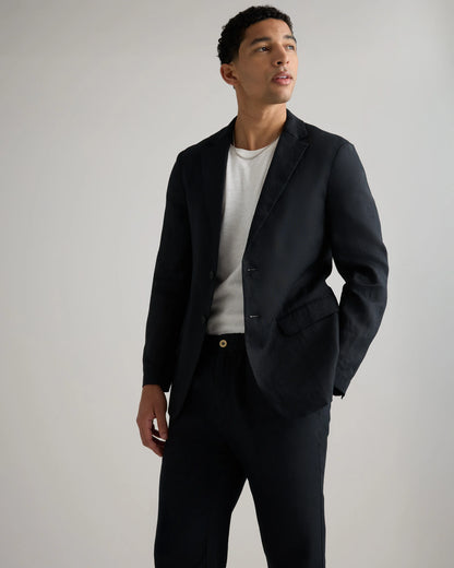 100% European Linen Blazer - XS / French Blue