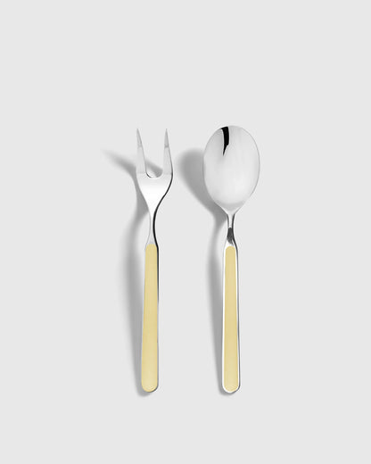 Fantasia 2-Pc Serving Utensil Set by Mepra - One Size / Porcelain
