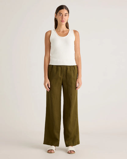 100% Organic Cotton Waffle Cropped Sweater Tank - XS / Heather Dove Grey
