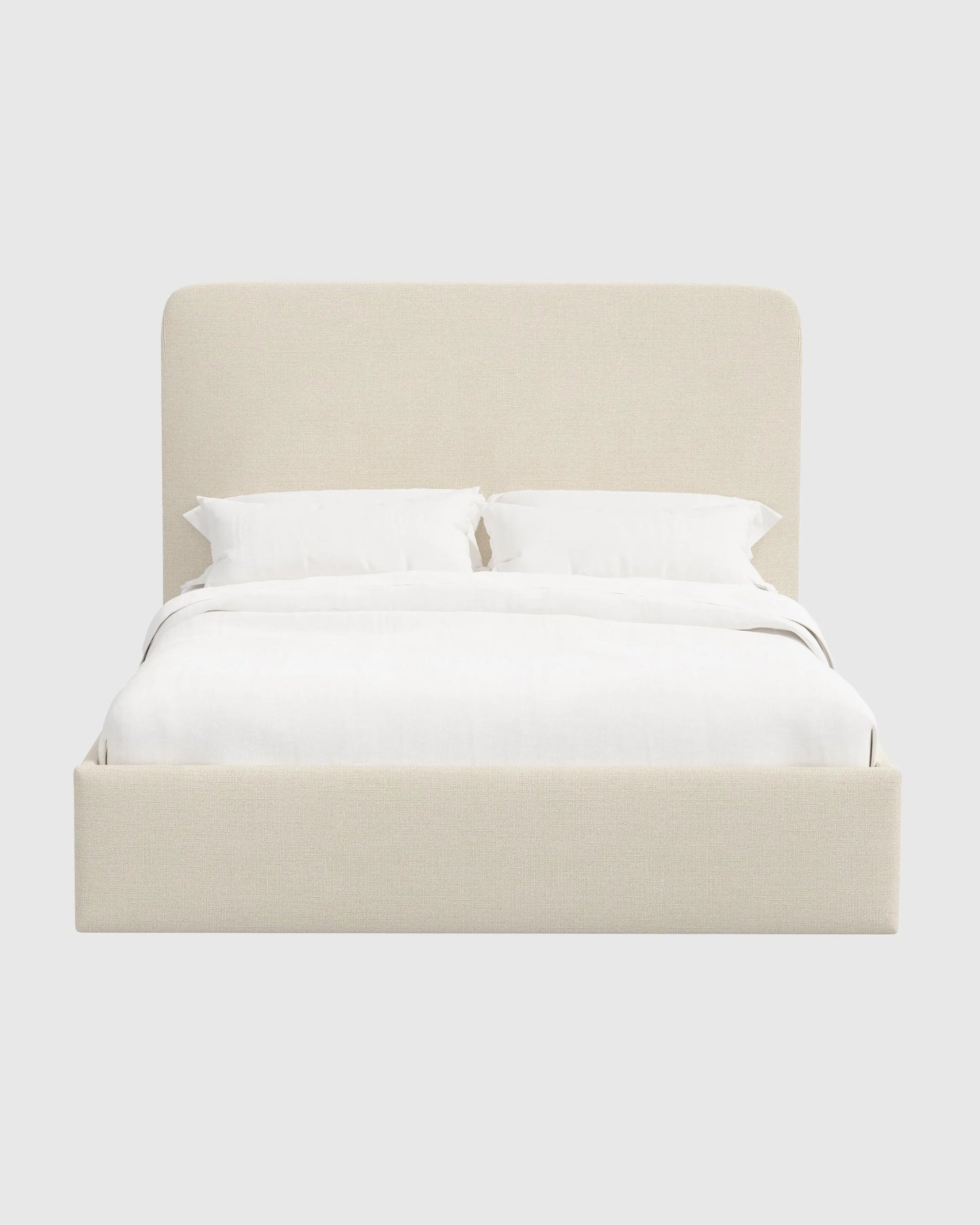 100% Linen Curved Bed - Full / Canvas