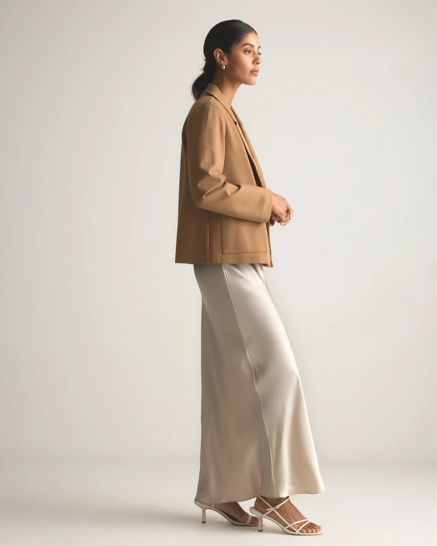 Ultra-Stretch Ponte Open Blazer - XS / Black