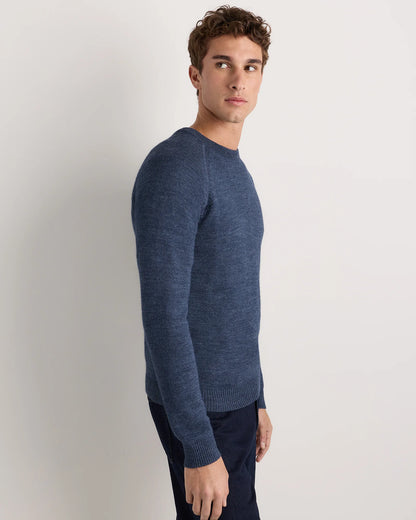 Alpaca-Wool Crewneck Sweater - S / Natural
