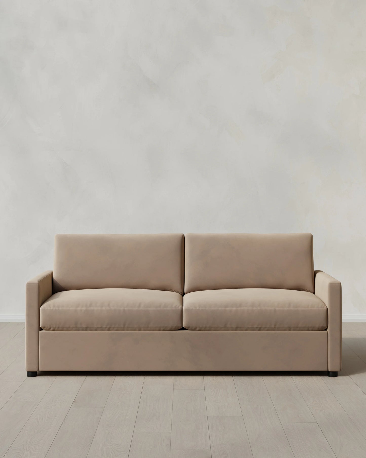 Brennan Sofa in Performance Velvet - 7ft / Taupe