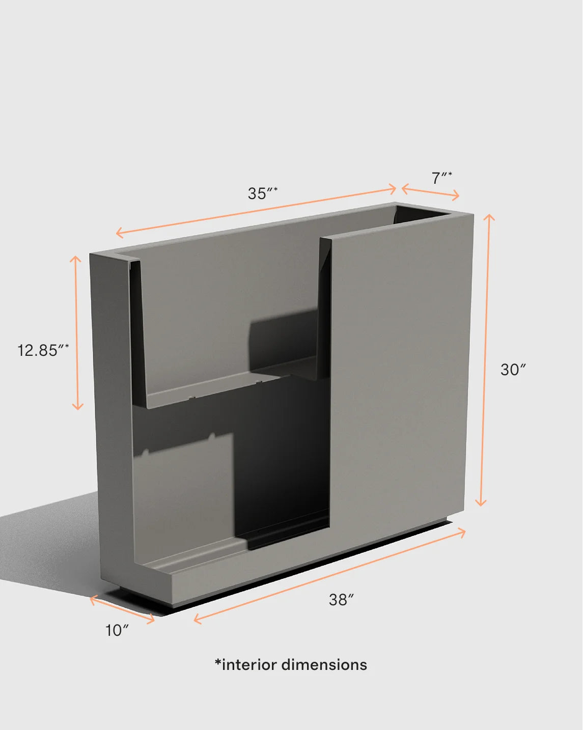 Block Series All Weather Rectangular Planter by Veradek - One Size / Black