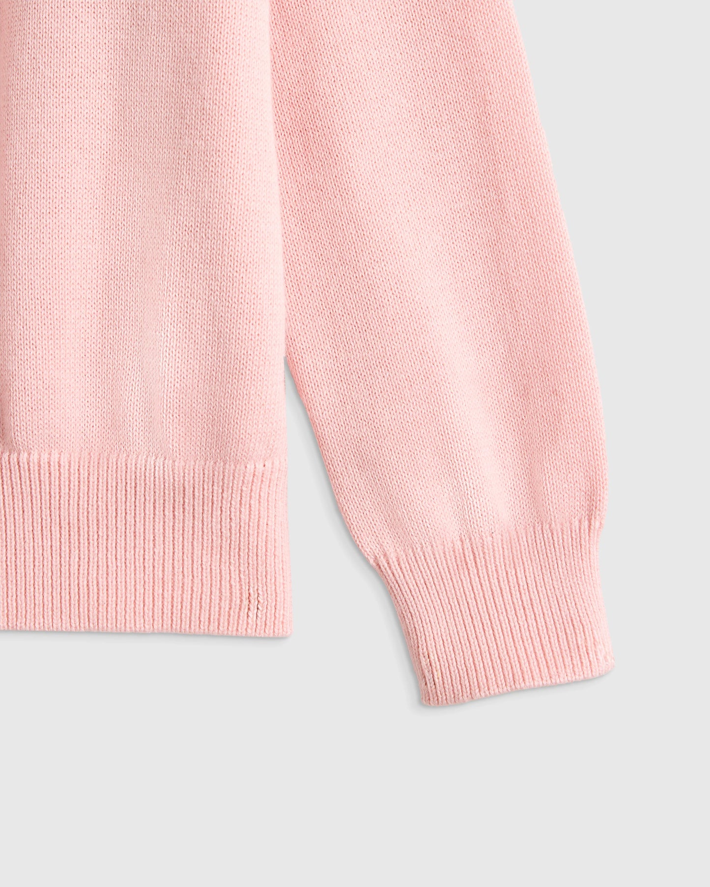 100% Organic Cotton Crewneck Cardigan - 0-3M / Ivory
