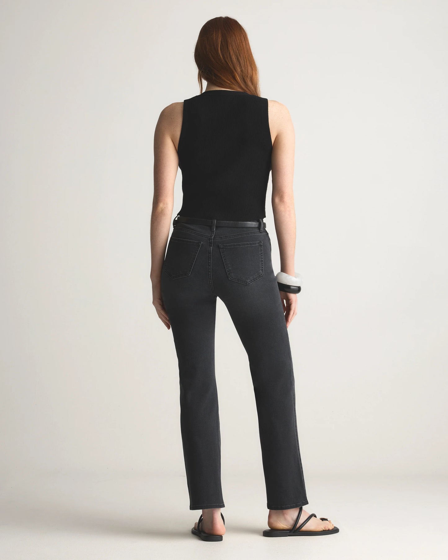 Bella Stretch Straight Jeans - 24 / Twilight Blue Fray