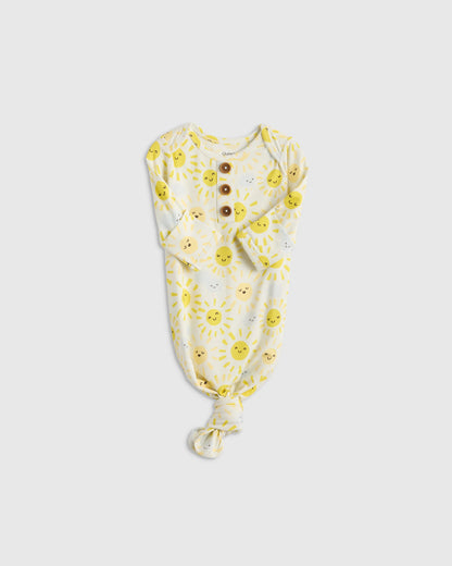 Bamboo Gown, Hat & Swaddle Layette Set - One Size / Celestial Dreams