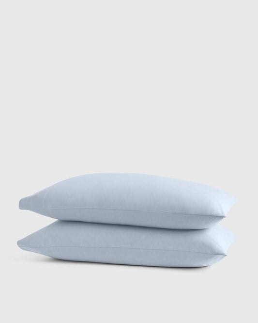 Organic Jersey Pillowcase Set - Standard / Light Blue