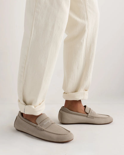 Recycled Knit Driving Loafer - 7 / Wheat