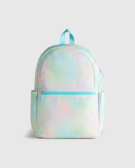 Recycled Double Pocket Backpack - One Size / Rainbow Clouds