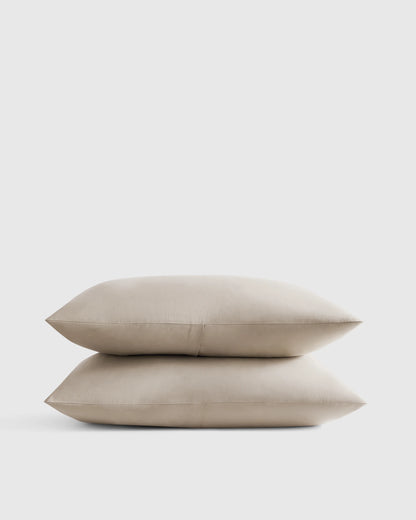 Organic Crisp Percale Sham Set - Standard / White