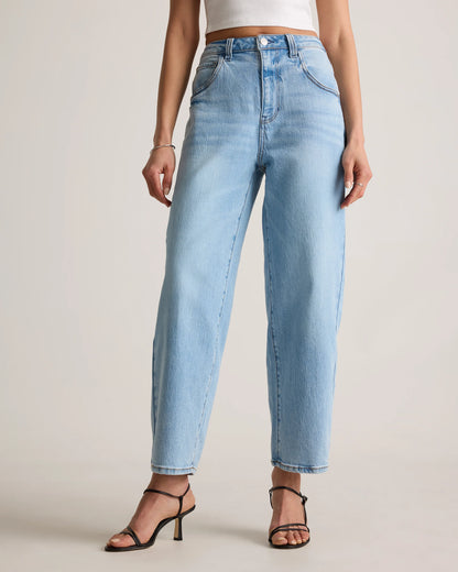 Bella Stretch Barrel Jeans - 24 / Cool Blue