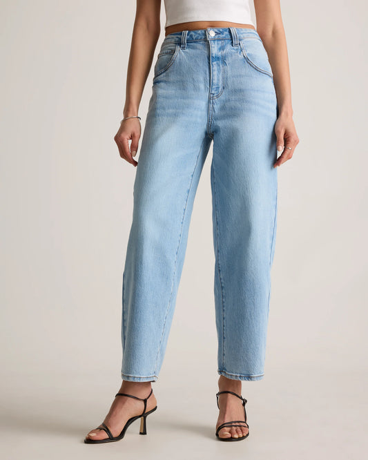 Bella Stretch Barrel Jeans - 24 / Cool Blue