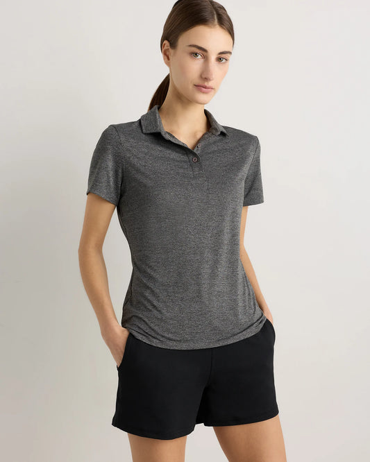 Flowknit Breeze Short Sleeve Polo - XS / Charcoal