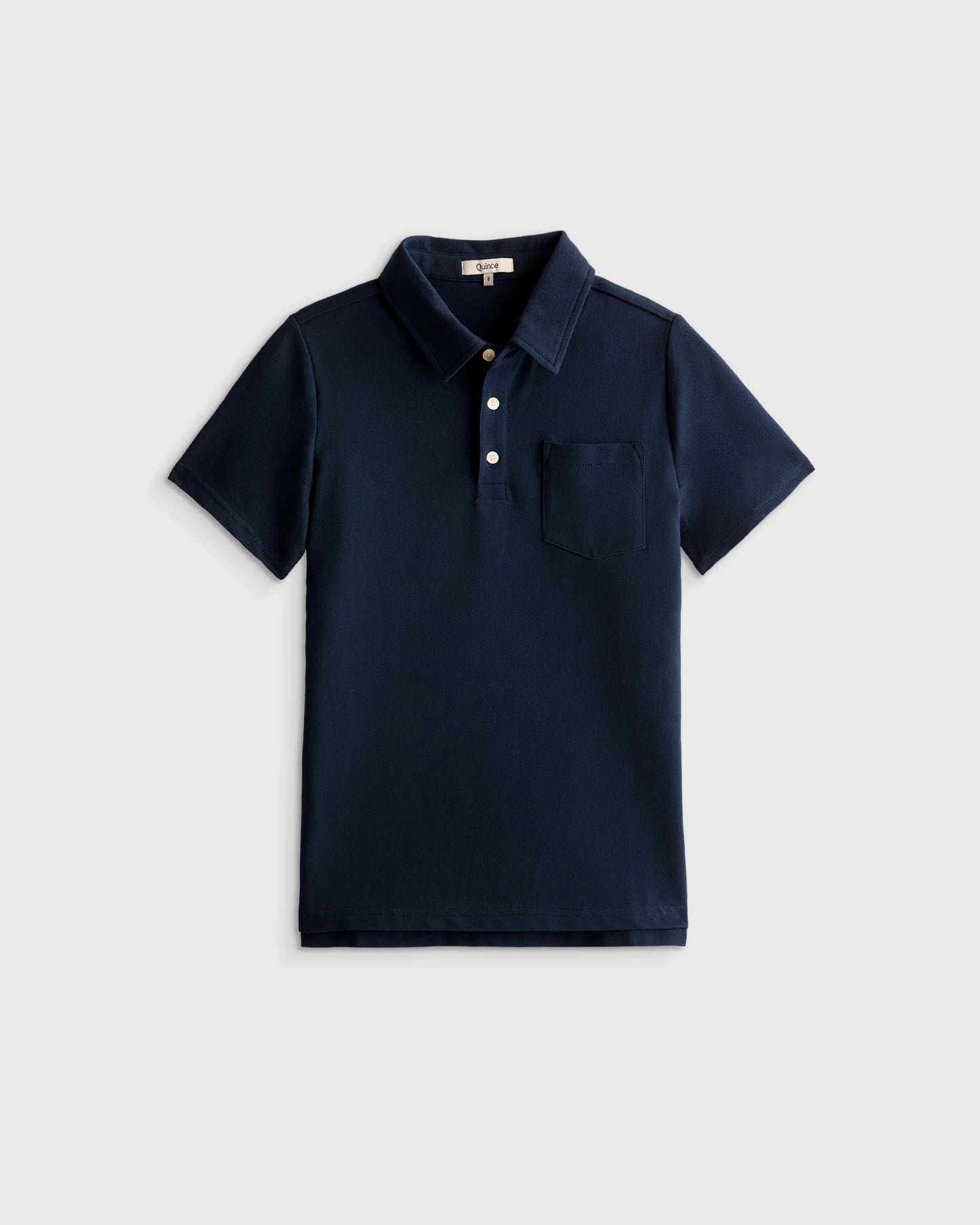 Organic Cotton Short Sleeve Pique Polo - 6 / White