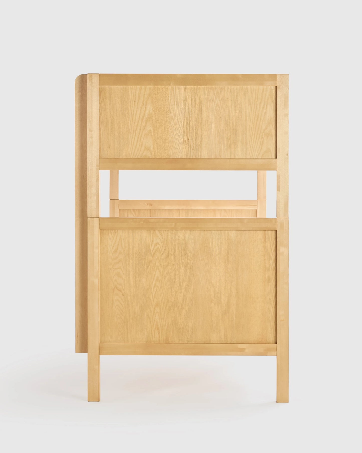 Natural Wood Twin over Twin Convertible Bunk Bed - One Size / Natural Wood