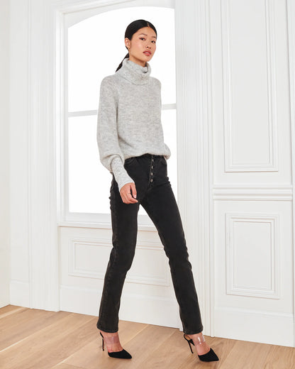 Baby Alpaca-Wool Turtleneck - XS / Light Grey