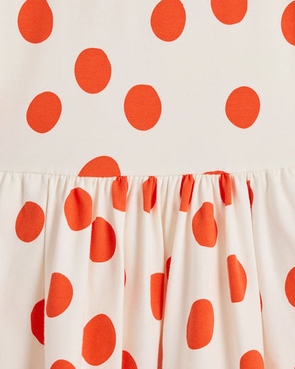 Organic Cotton Skater Dress - 6 / Sweet Cherries