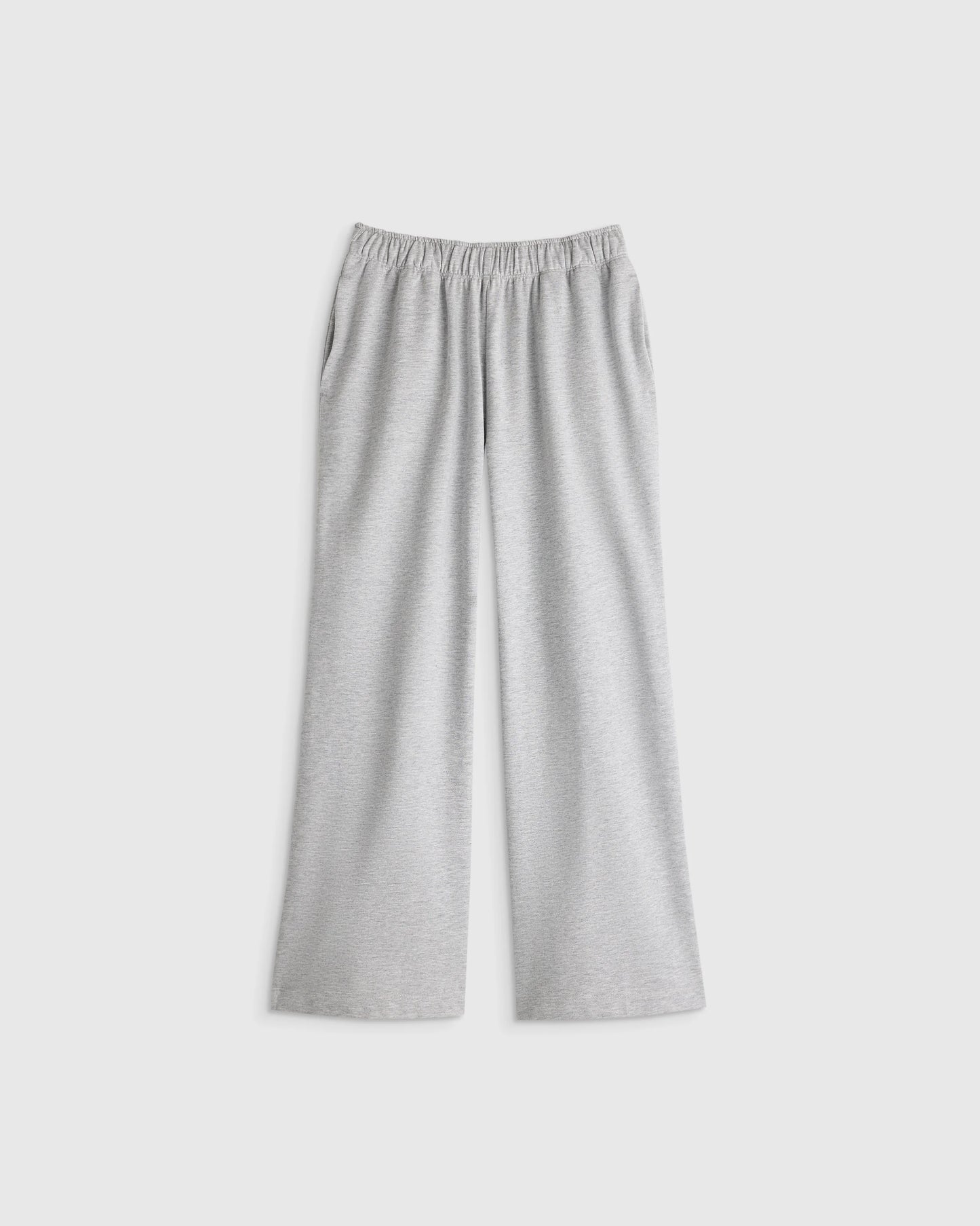 Girls Organic Cotton French Terry Wide Leg Pant - 6 / Pink Rose