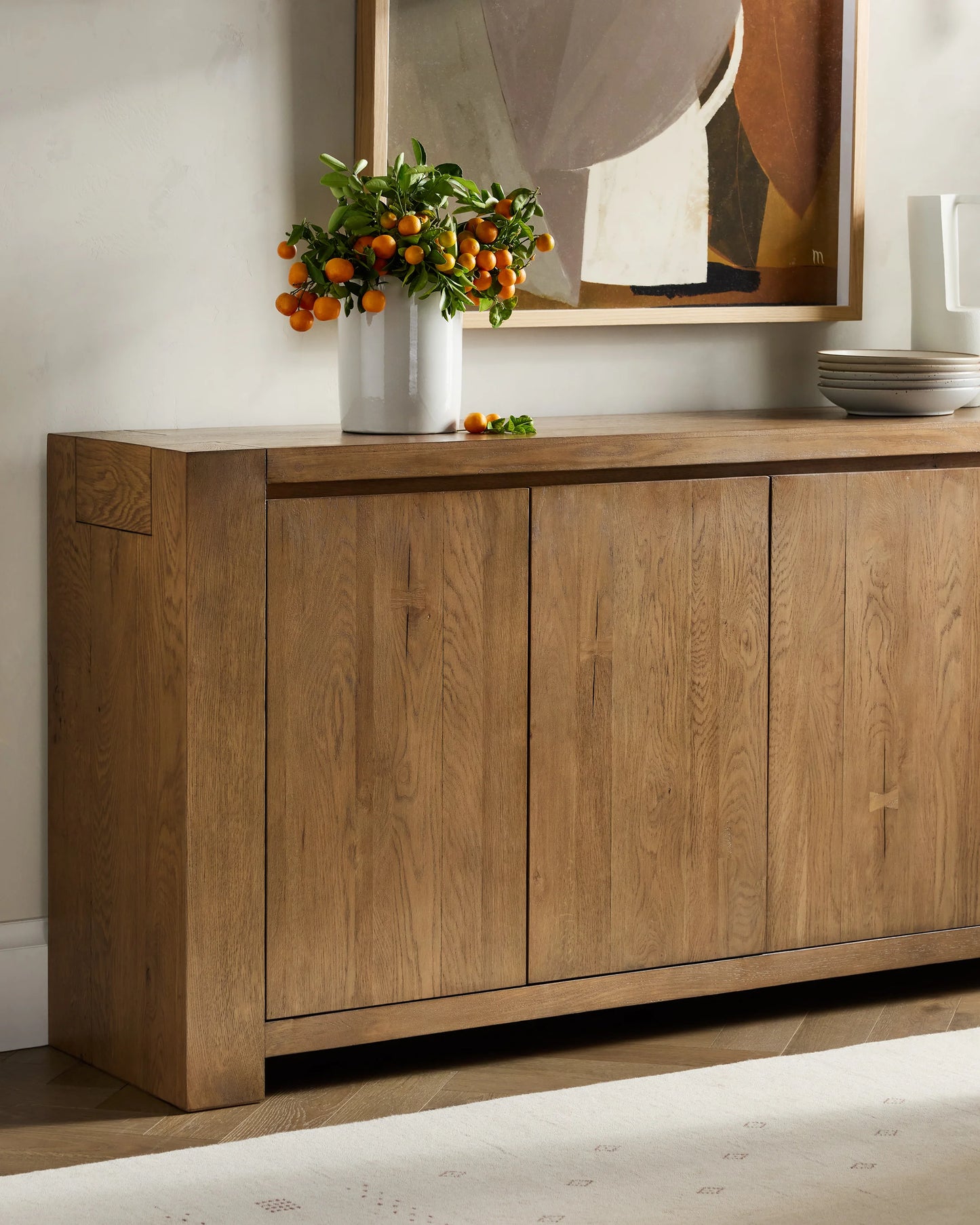 Reclaimed Oak Sideboard - One Size / Cafe Brown