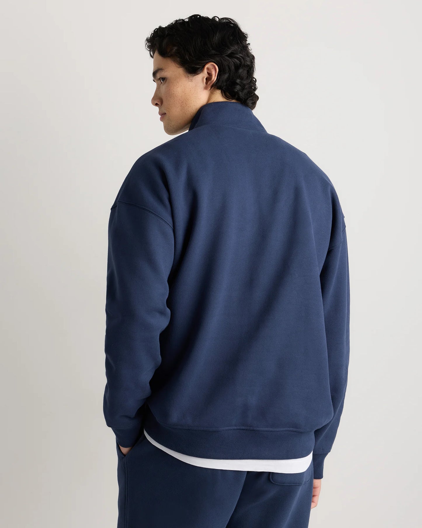 Everyday Fleece Quarter-Zip Sweatshirt - S / Coastal Sage