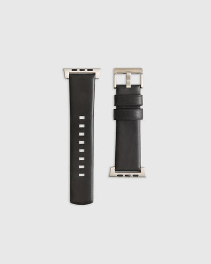 Horween Leather Smartwatch Band - 38mm - 42mm / Black