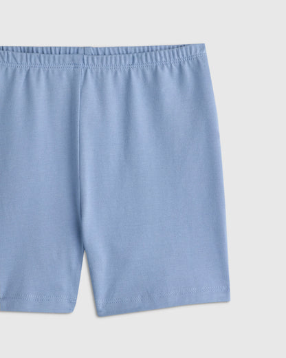 Organic Cotton Cartwheel Shorts - 6 / Soft Rose