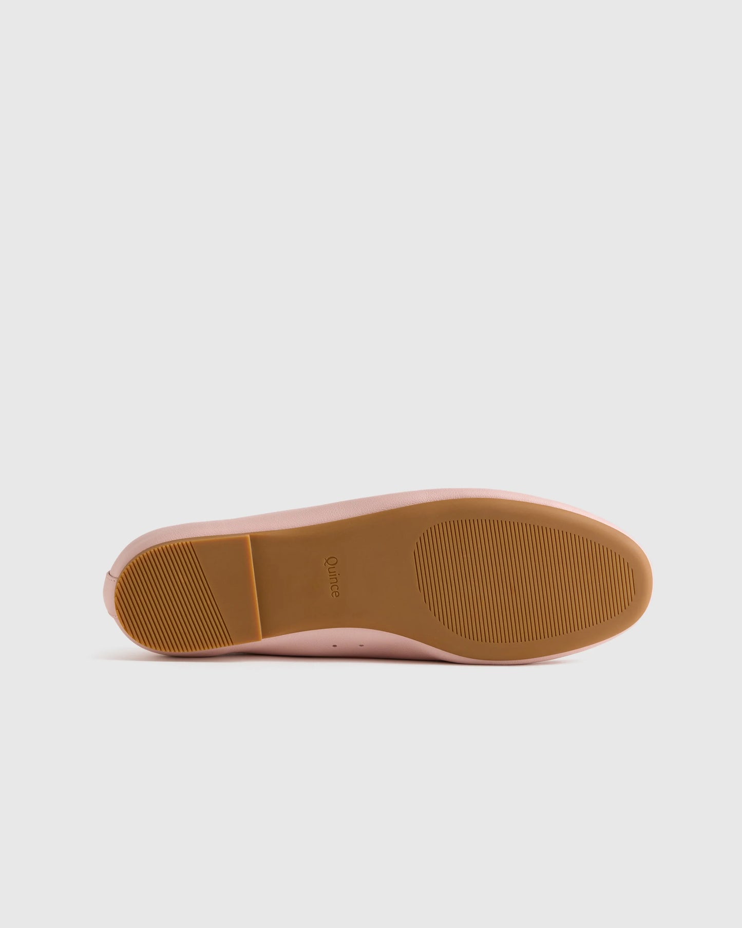 Italian Leather Glove Ballet Flat - 5 / Shell Pink