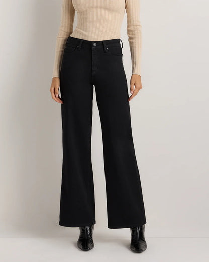 Luna Stretch Wide Leg Jeans - 24 / Frosted Blue