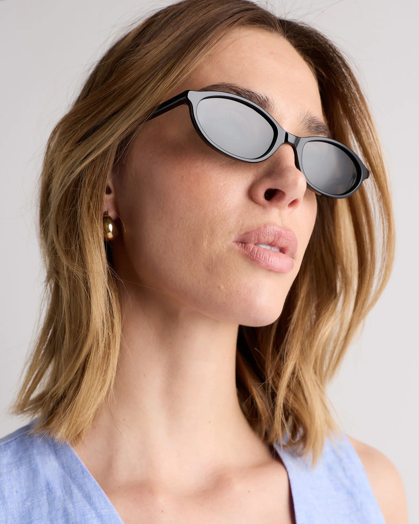 Amalfi Polarized Acetate Sunglasses - One Size / Black with Grey lens
