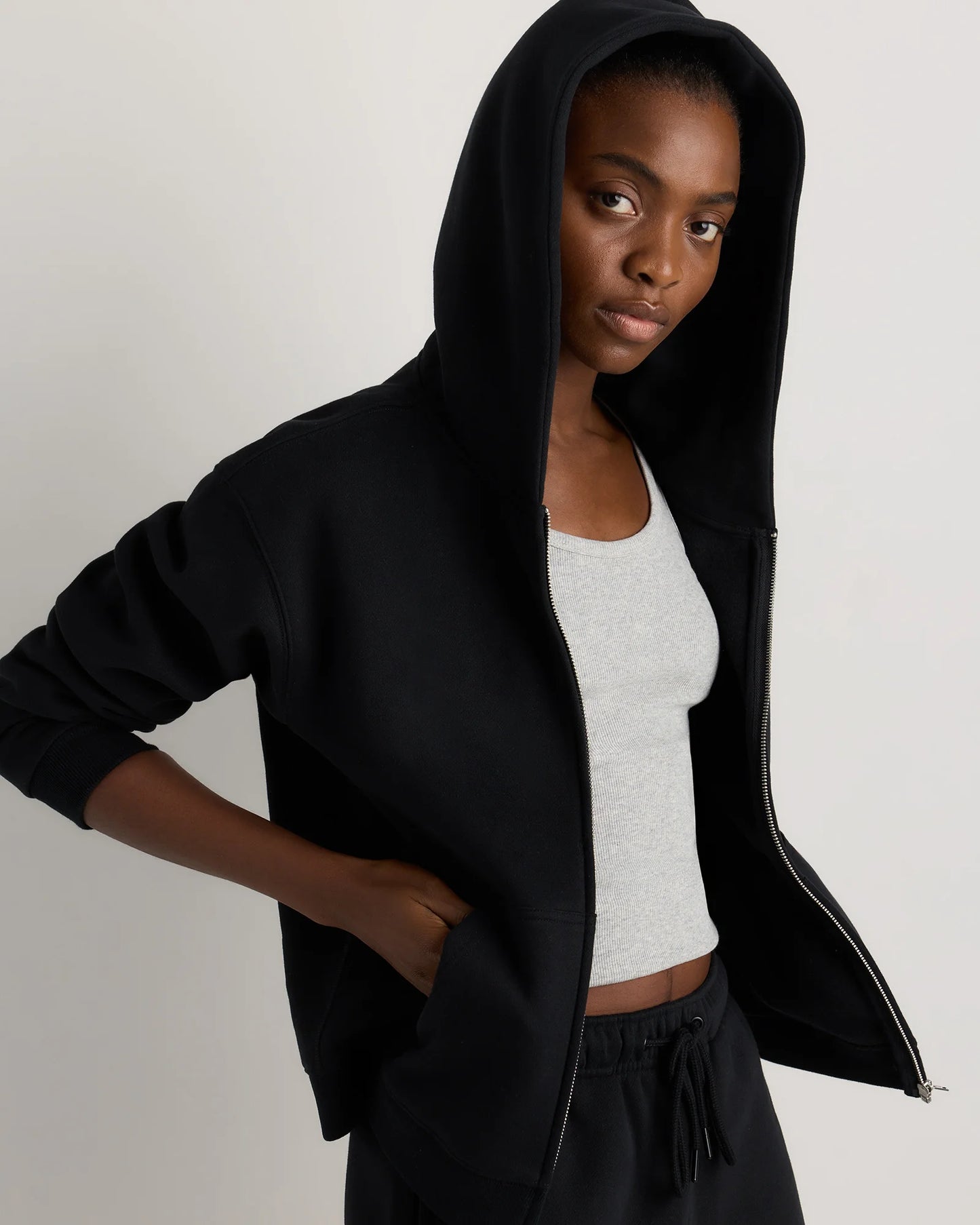 Everyday Fleece Full-Zip Hoodie - XS / Coastal Sage