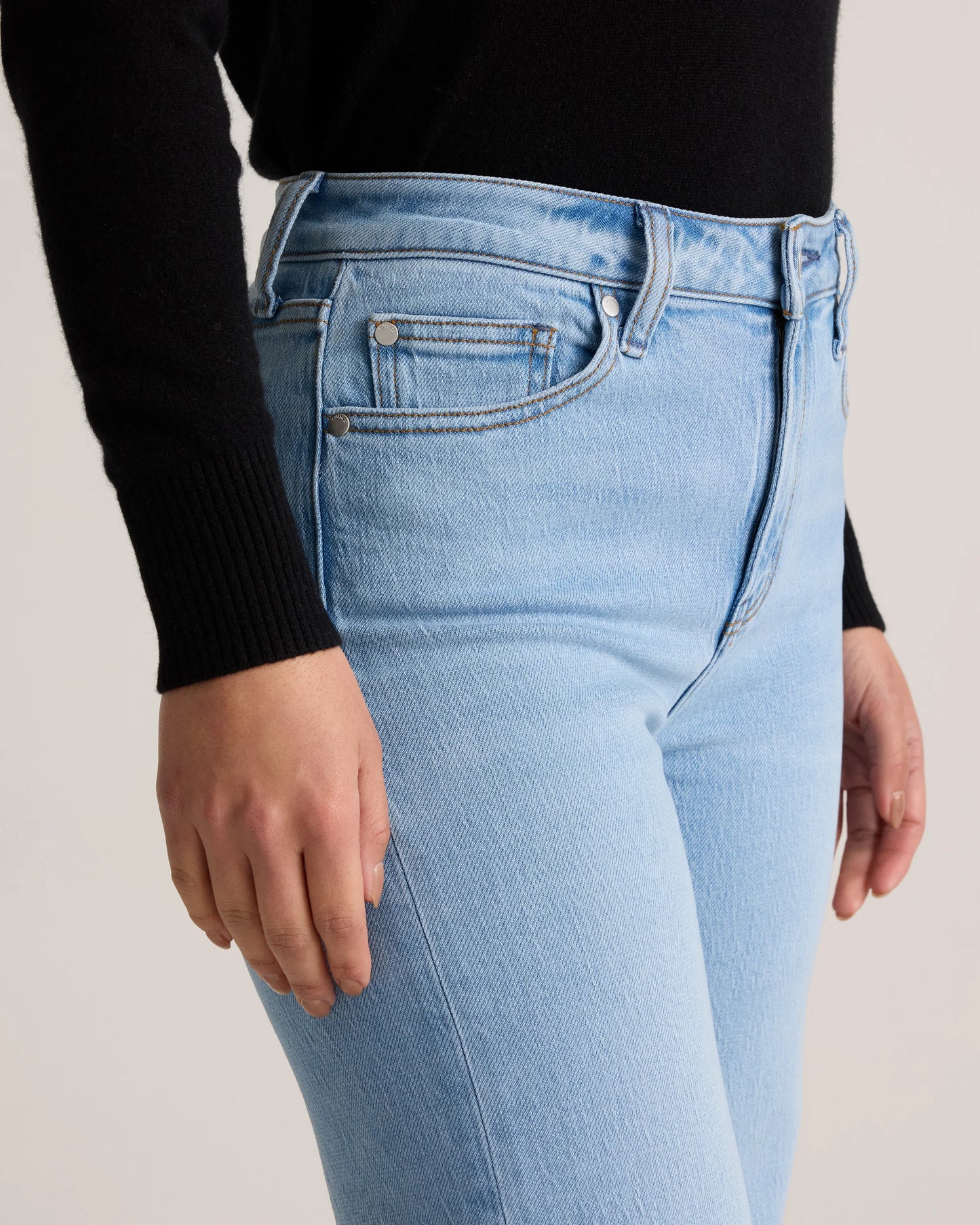 Bella Stretch Relaxed Straight Jeans - 24 / Atlantic Blue