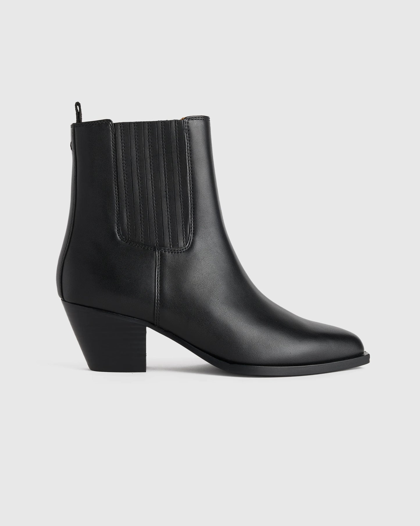 Italian Leather Western Chelsea Ankle Boot - 5 / Coffee Bean