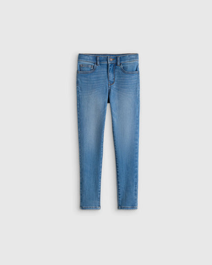 Girls Stretch Skinny Jeans - 6 / Medium Wash
