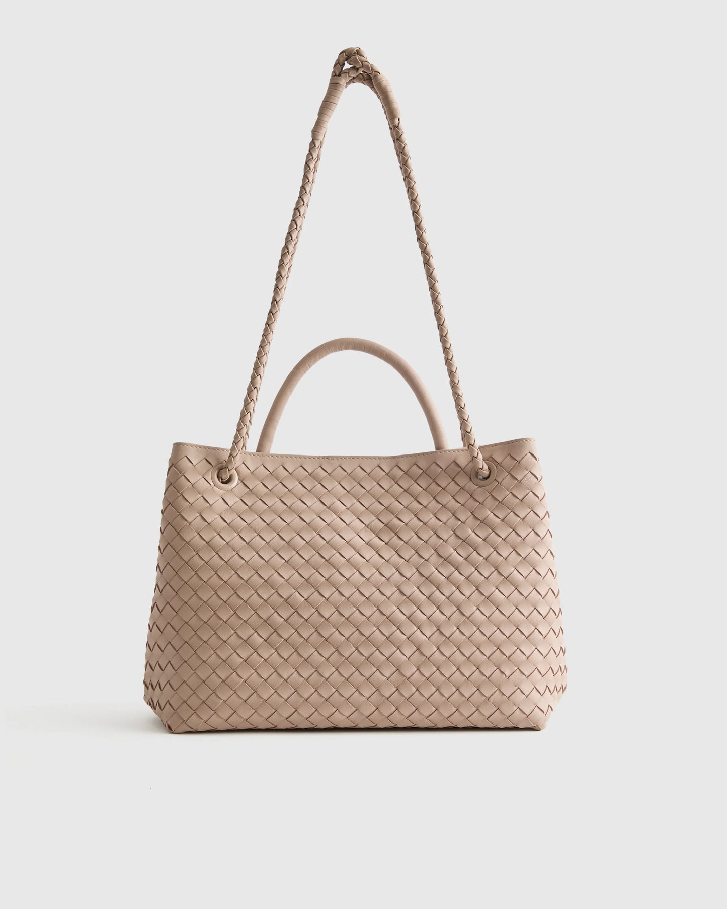 Romy Handwoven Satchel - One Size / Cognac