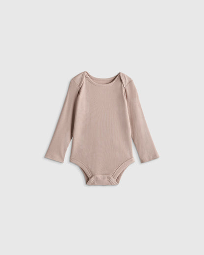 Softest Rib Long Sleeve Bodysuit - 0-3M / Violet Mist