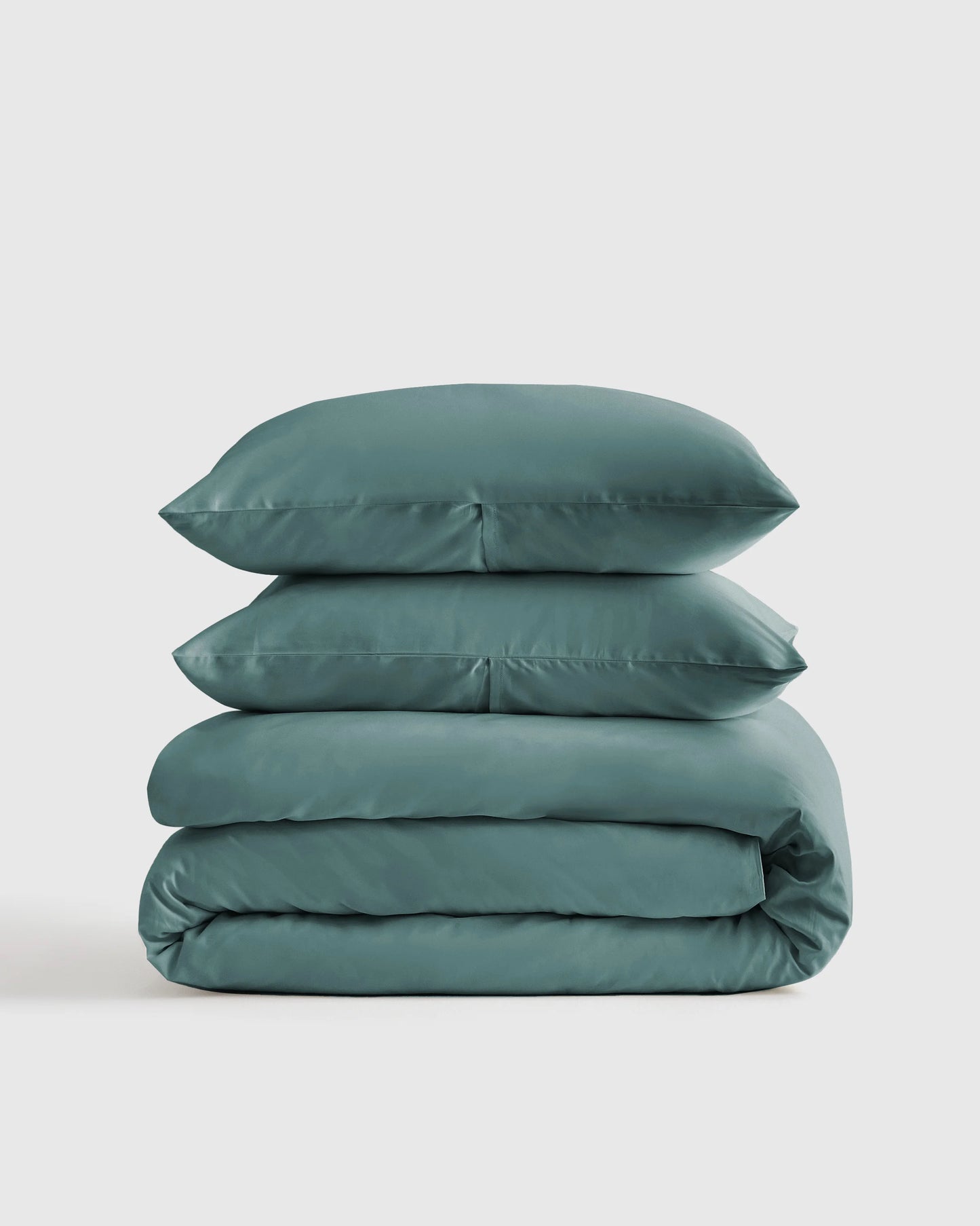 Luxury Organic Sateen Duvet Cover Set - Twin / Ivory