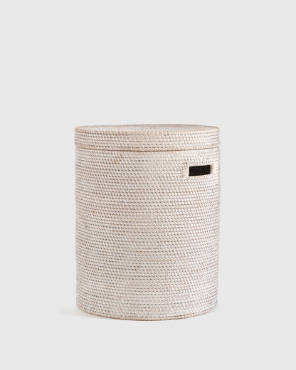 Handwoven Rattan Hamper - One Size / Natural