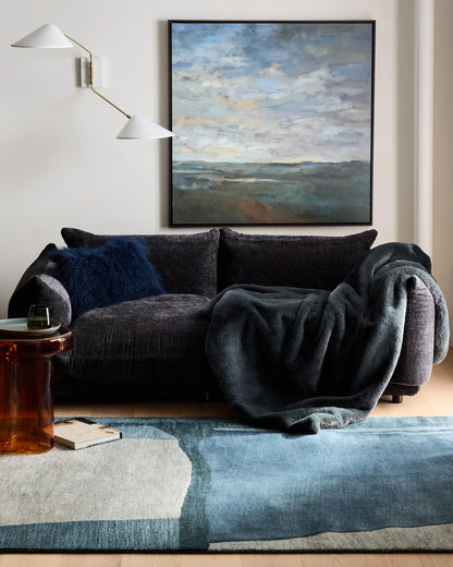 Velzy Wool Rug - 3' x 5' / Blue