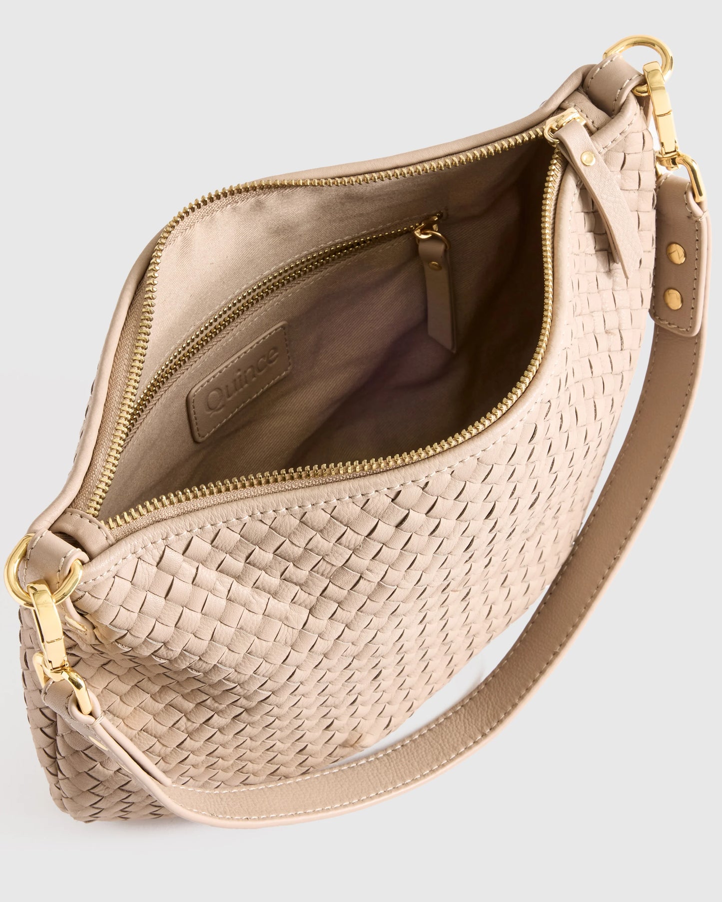 Sloane Handwoven Mini Shoulder Bag - One Size / Cognac