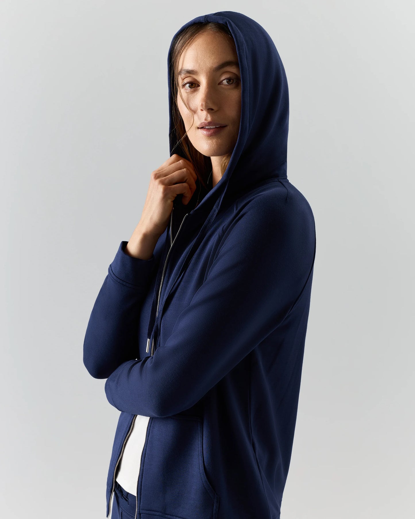 SuperSoft Fleece Full-Zip Hoodie - XS / Smoked Thyme Green