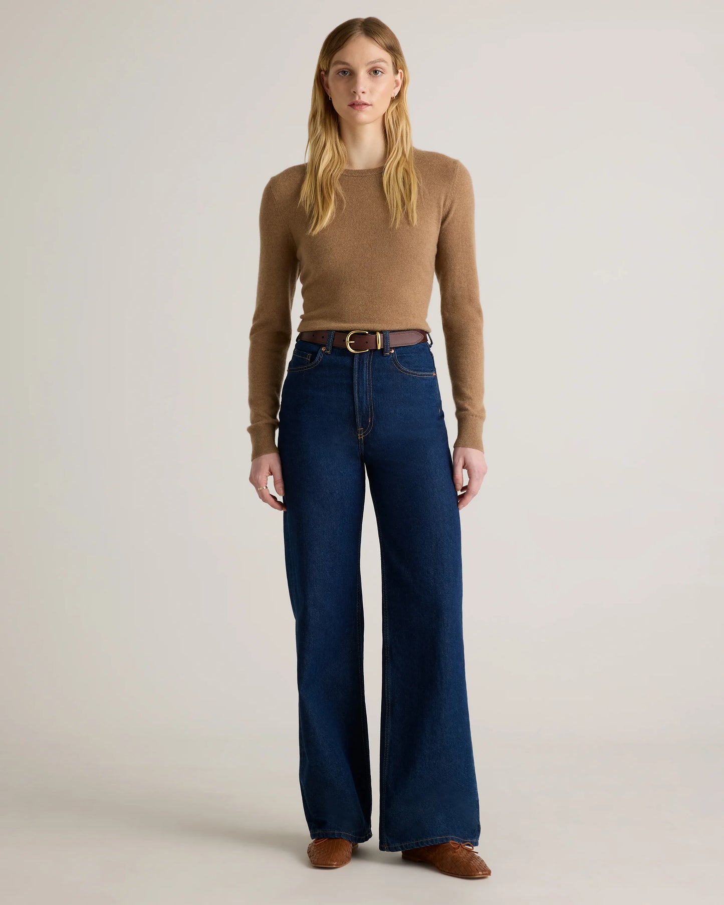 Allegra European Leather Belt - XS / Saddle